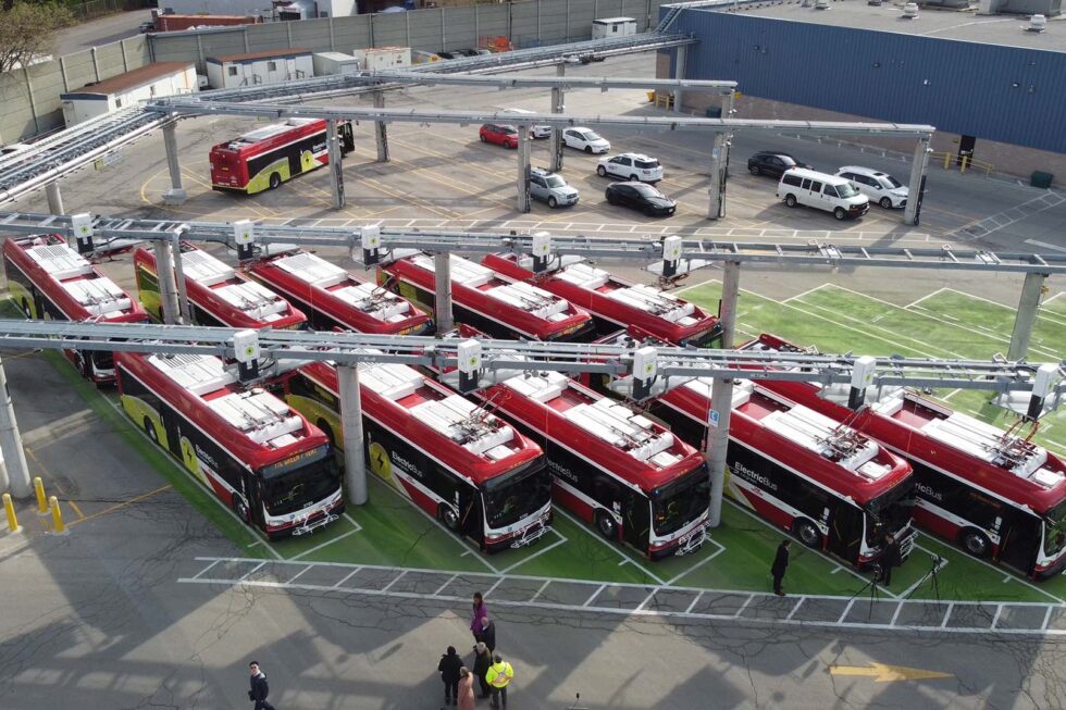 PowerON TTC Ebus Fleet Pantograph Charging